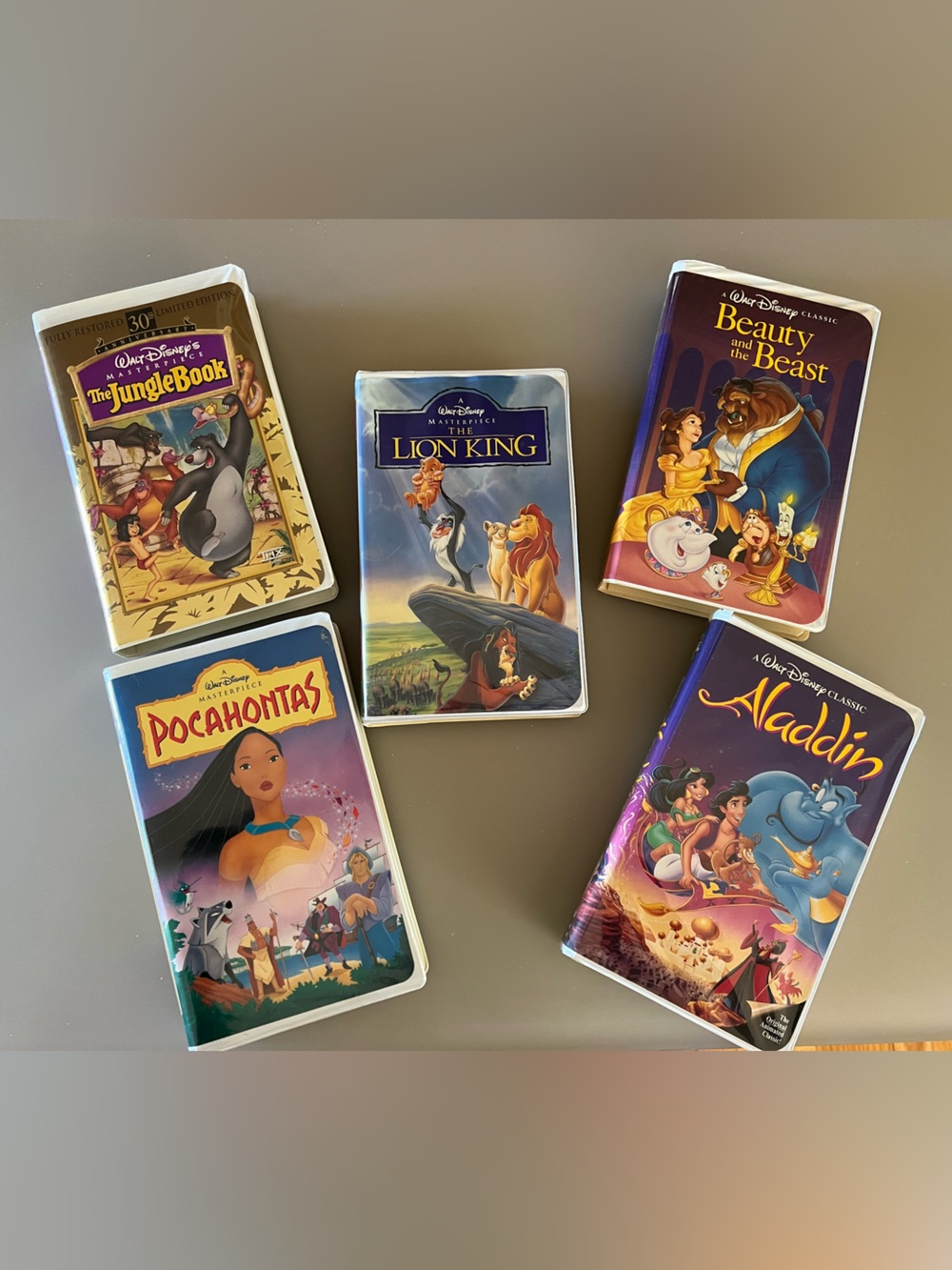 Disney Classic VHS Lot - 5 VHS tapes